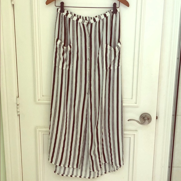 Billabong Striped Casual Beach Maxi Skirt - Picture 2 of 8